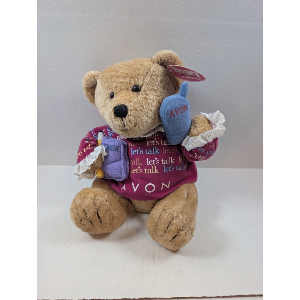 Vintage Avon Gabbigail Beary Beautiful Collection Bear 12" Let's Talk Plush
